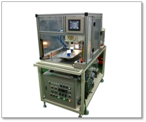 複雑形状ワークに2液エポキシを真空注入する株式会社トリイの装置事例