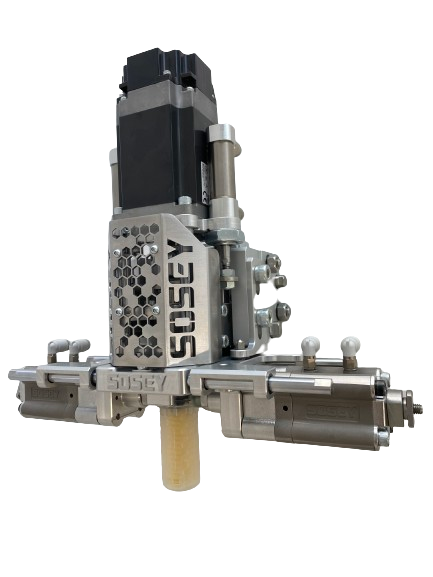 日本ソセー工業の2液混合吐出装置（ディスペンサー）　STing-V System　真空・発泡対応モデル